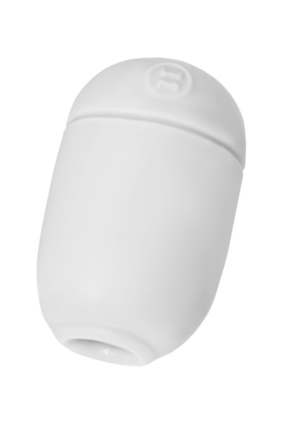 Яйцо-мастурбатор CAPSULE 06 PETAL, TPE, белый, 8 см (В ЗИПЛОКЕ)
