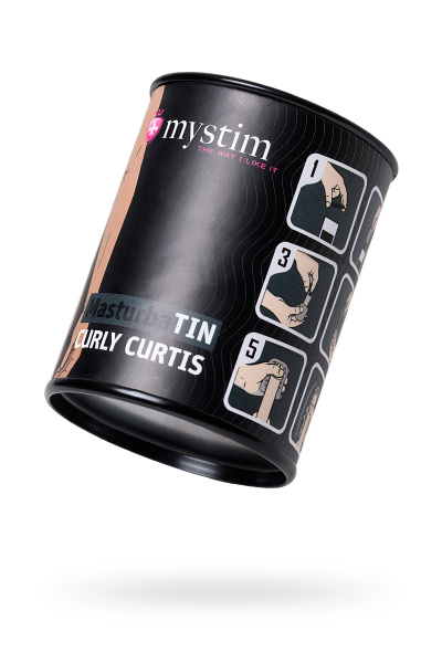 Мастурбатор Mystim Masturbatin Curly Curtis , белый, 4.5 см