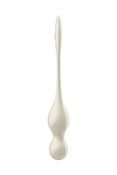 Вагинальные шарики с вибрацией Satisfyer Love Birds 1 Connect App, белый, 22,2 см