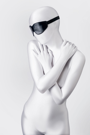 Маска Anonymo.PU кожа, черная, 26,5 см