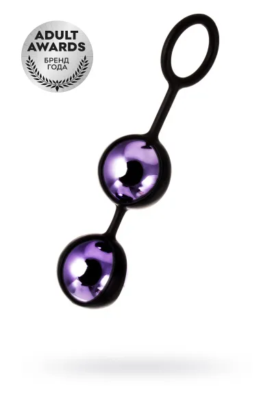 Шарики вагинальные TOYFA A-Toys, фиолетовый, Ø 3,5, 70 гр.