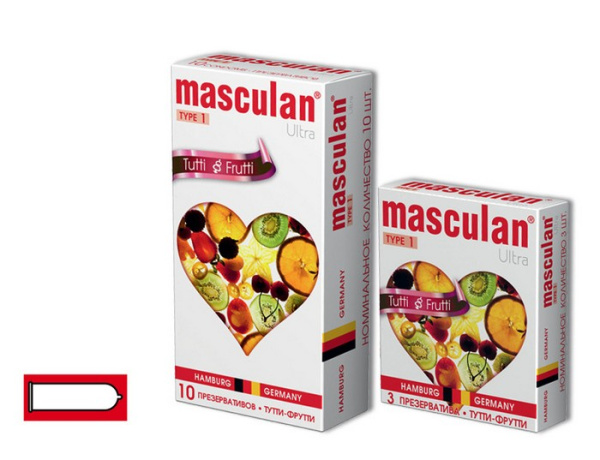 Презервативы Masculan Ultra 1,№3,тутти-Фрутти (Tutti-Frutti) 