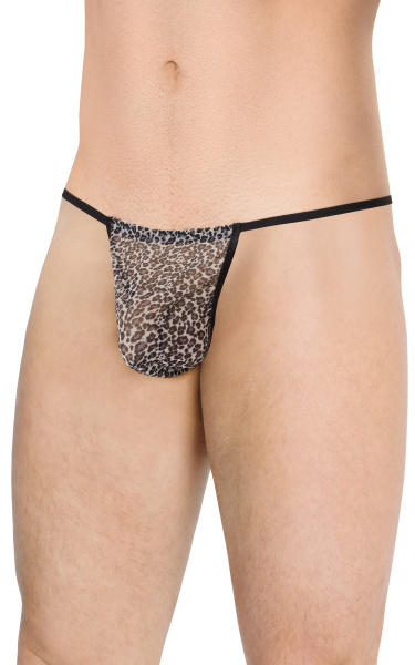 Стринги мужские из сетки Леопард  SoftLine Collection, 
