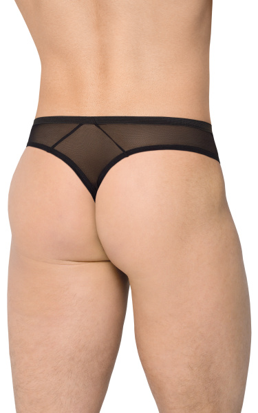 Трусы мужские с клетчатой вставкой SoftLine Collection, черно-зеленые, XL