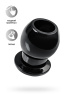 Анальная втулка TOYFA Basic M, TPE, чёрная, 6,5 см